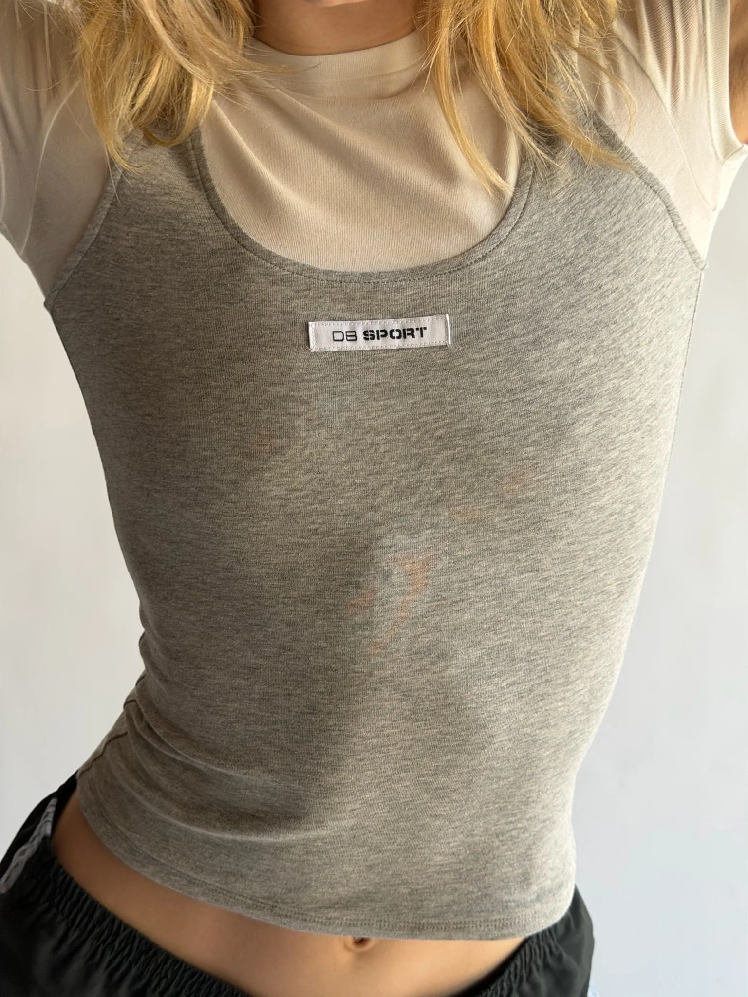 All In One Tee - Heather Grey - Image 6