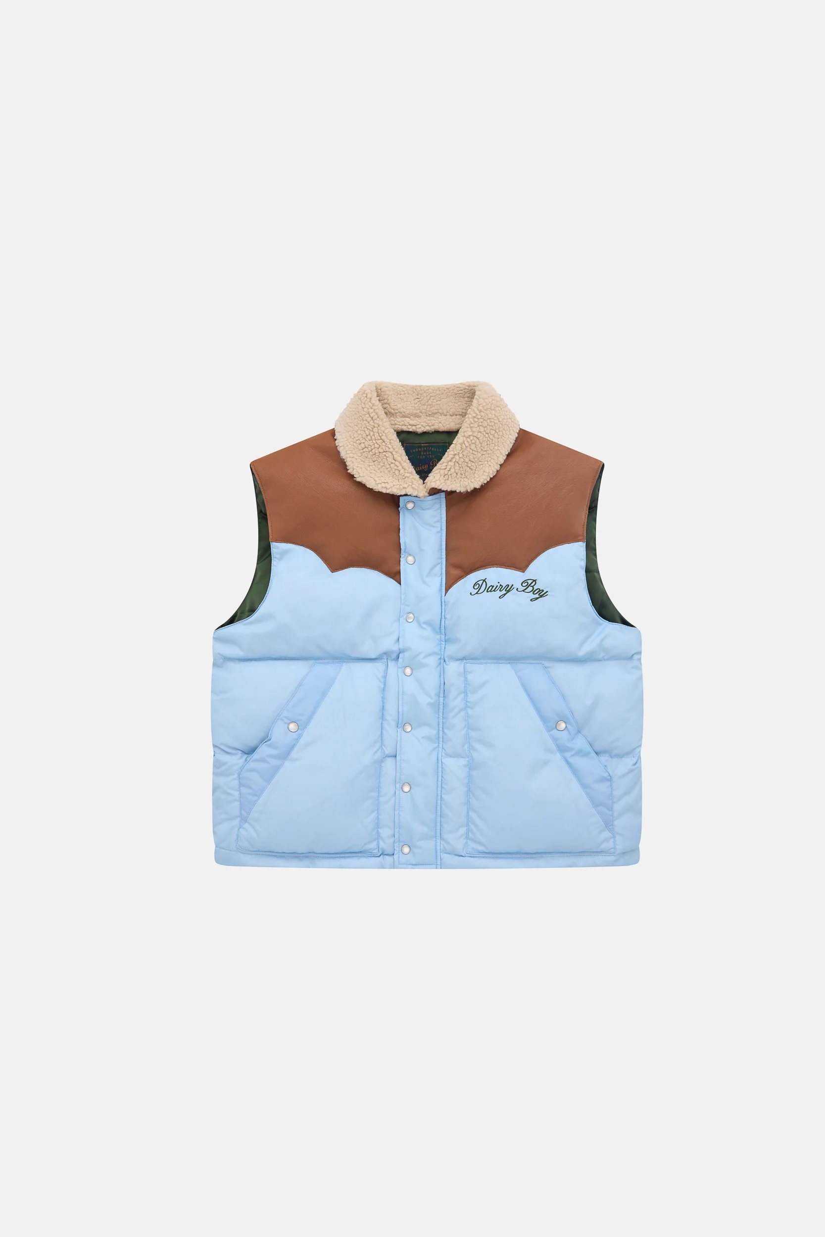 Mountain Puffer Vest - Sky Blue - Image 6
