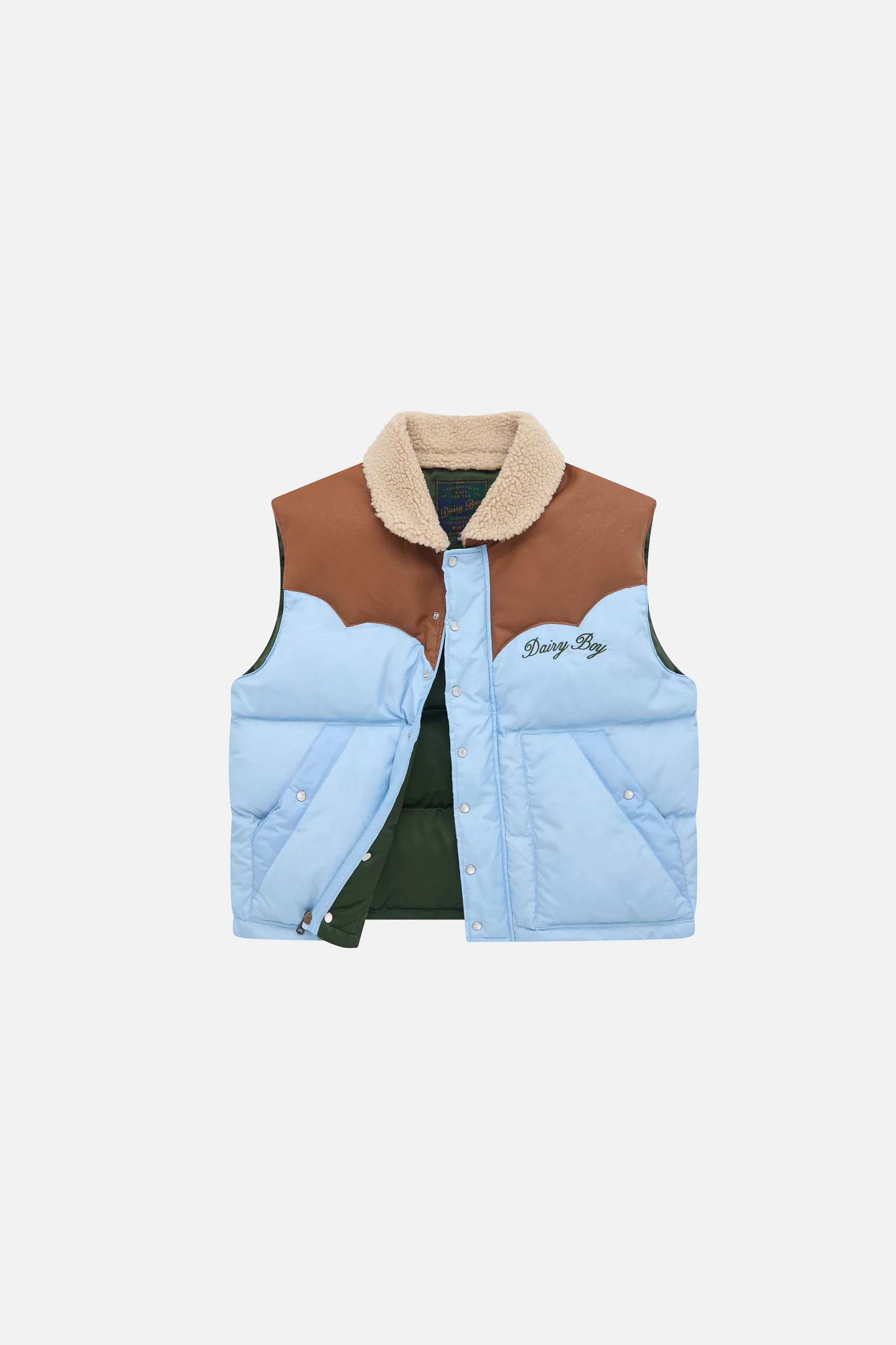 Mountain Puffer Vest - Sky Blue - Image 7