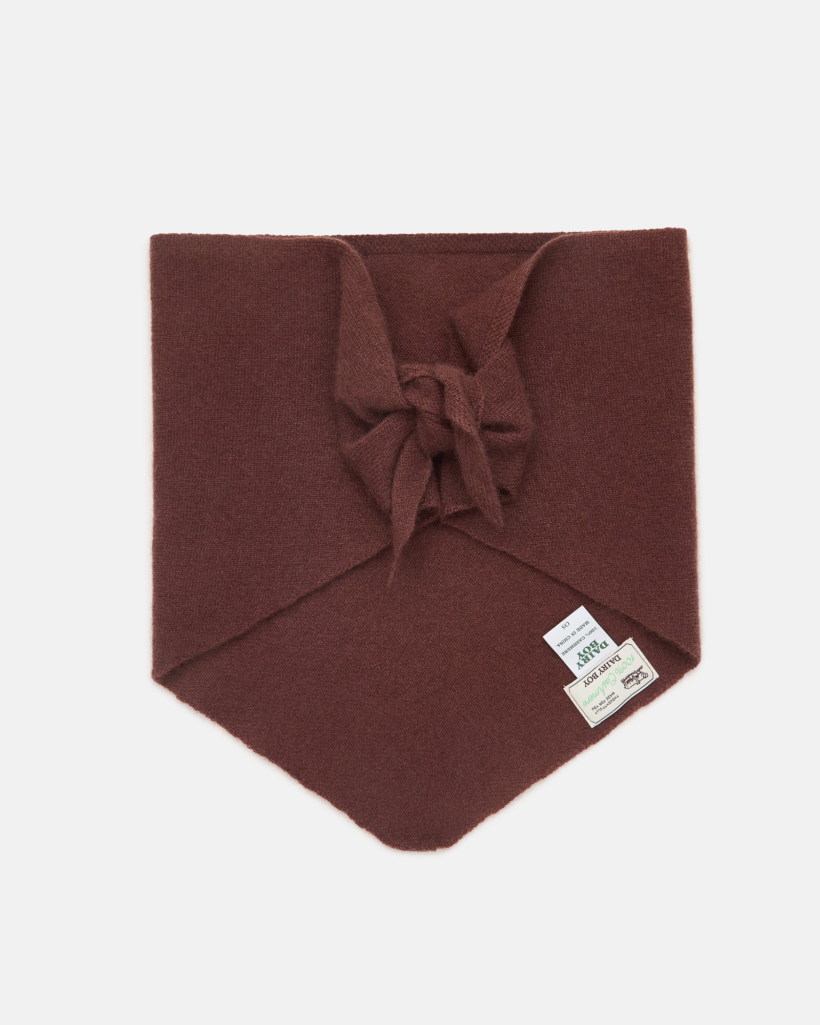 Cashmere Triangle scarf - Coffee - Image 8