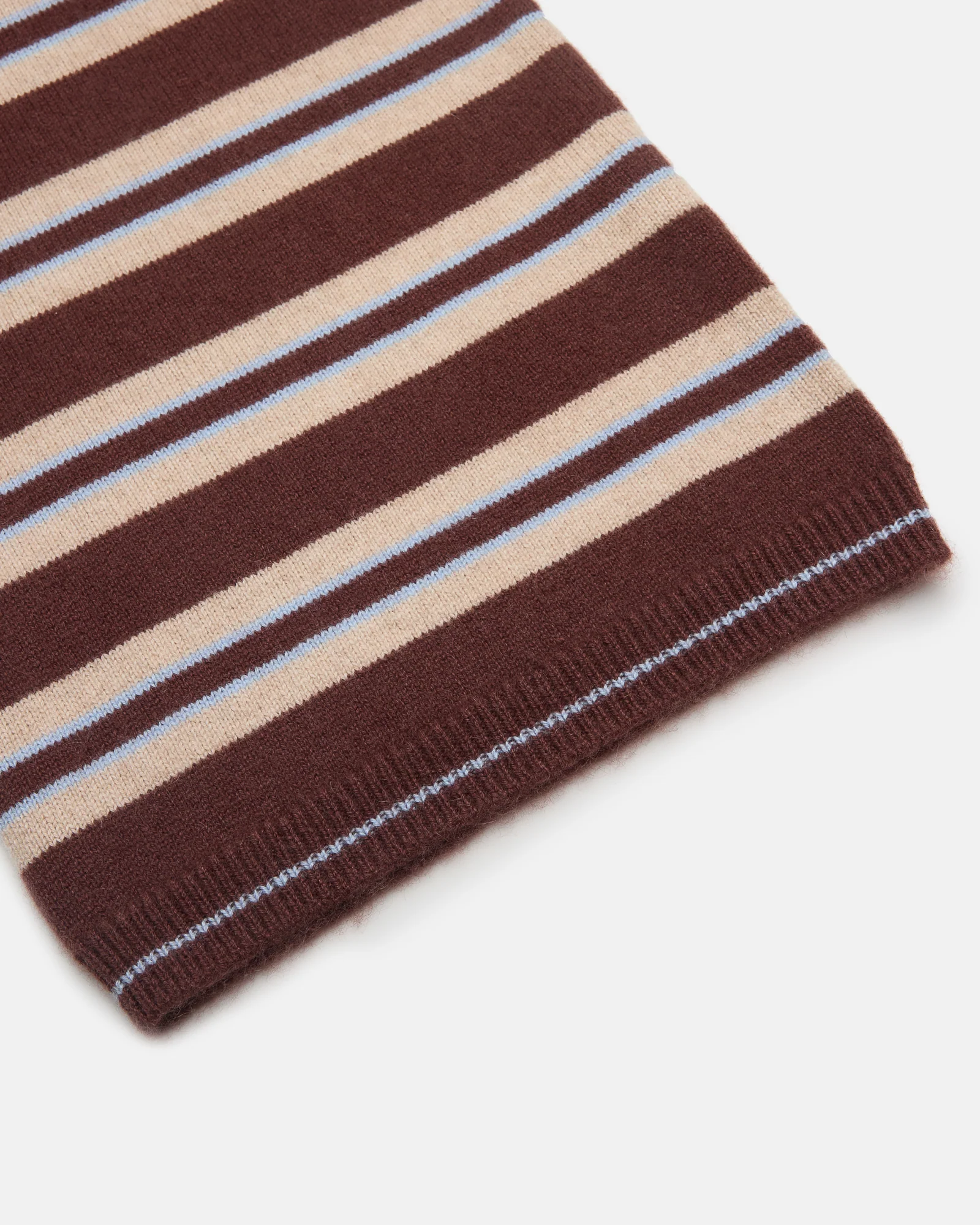 The Cashmere Pant - Coffee Stripe - Image 8
