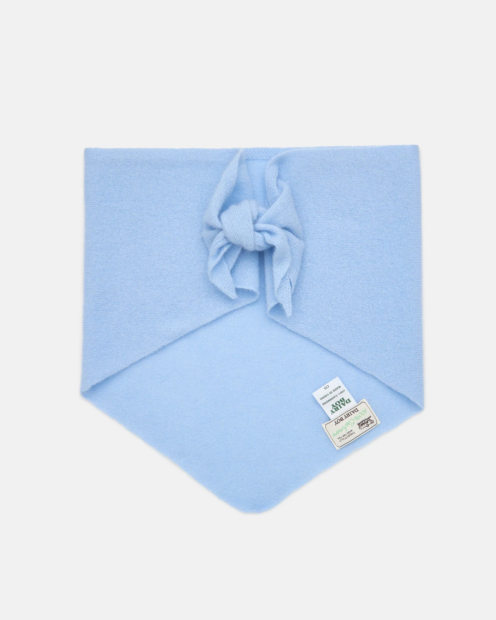 Cashmere Triangle Scarf - Bluebird - Image 10