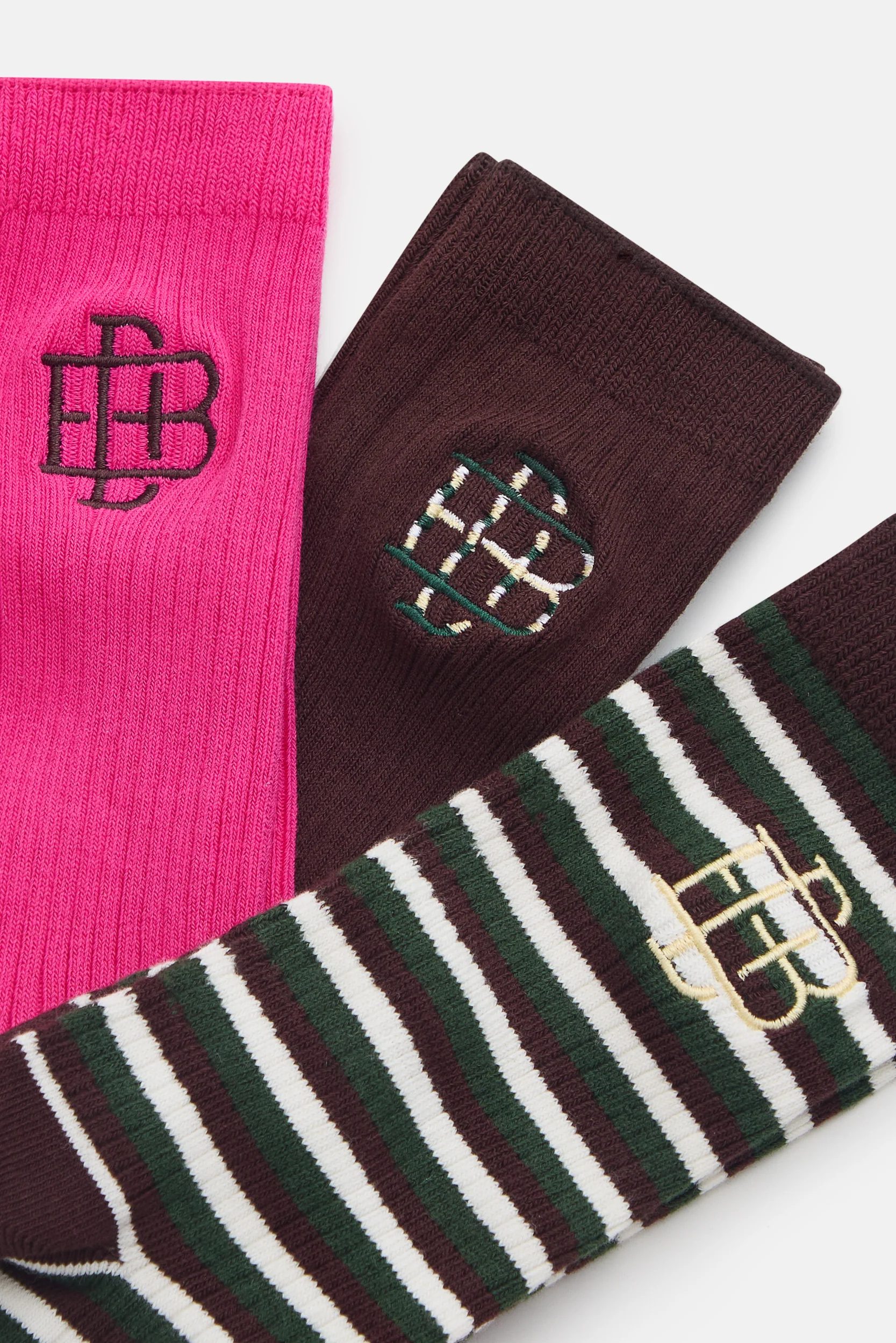 DB Logo Sock Set - Brown Multi - Image 6