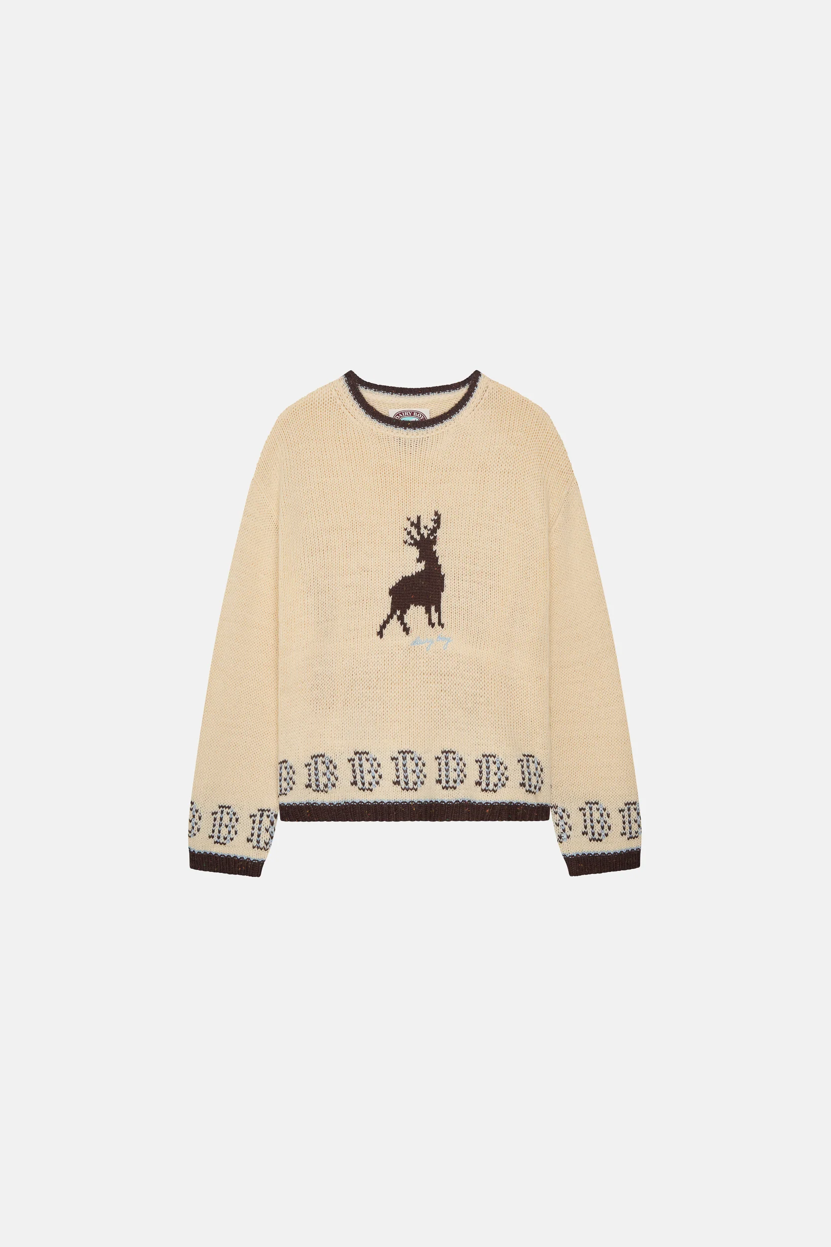 Deer Sweater - Soft Cream - Image 6