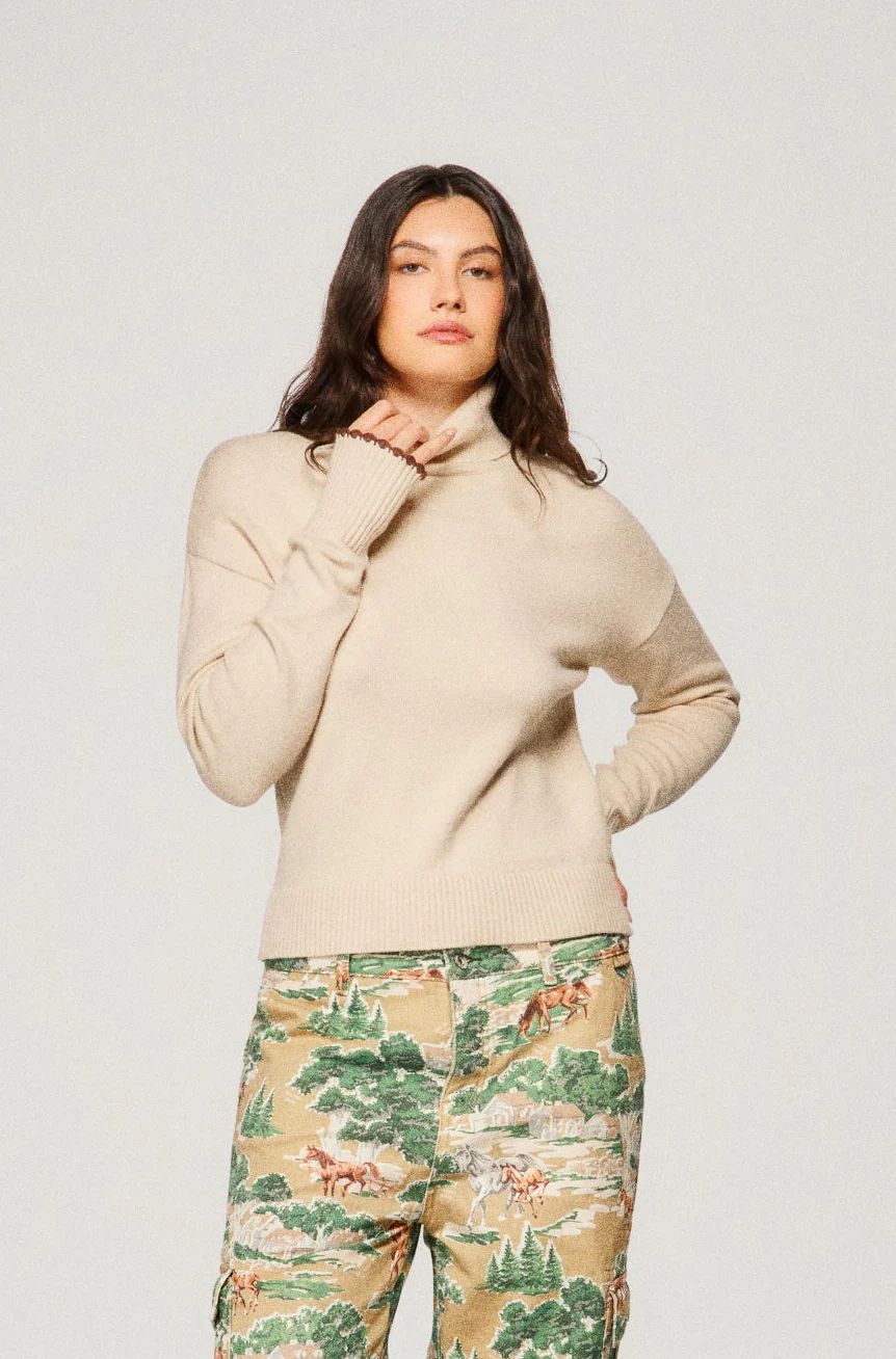 Ellie Turtleneck - Oat - Image 4