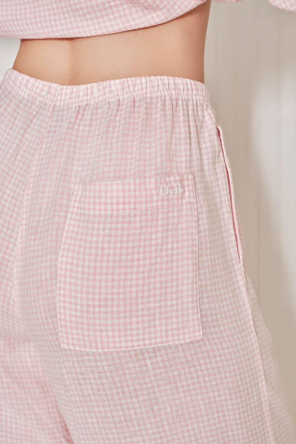 Farm Friends Sleep Set - Rooster in Pink Gingham - Image 6