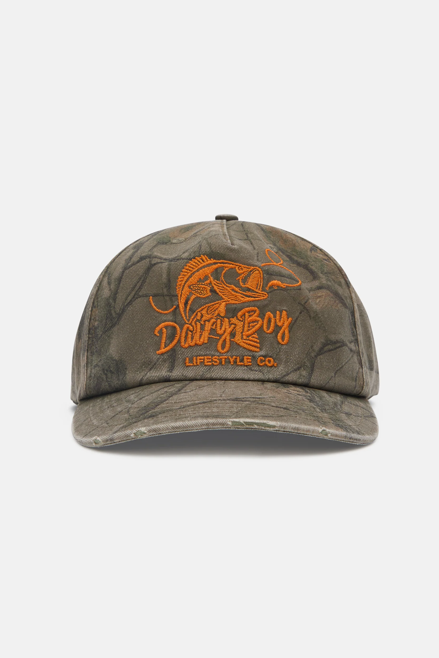 Fisherman Trucker Hat - Orange - Image 4