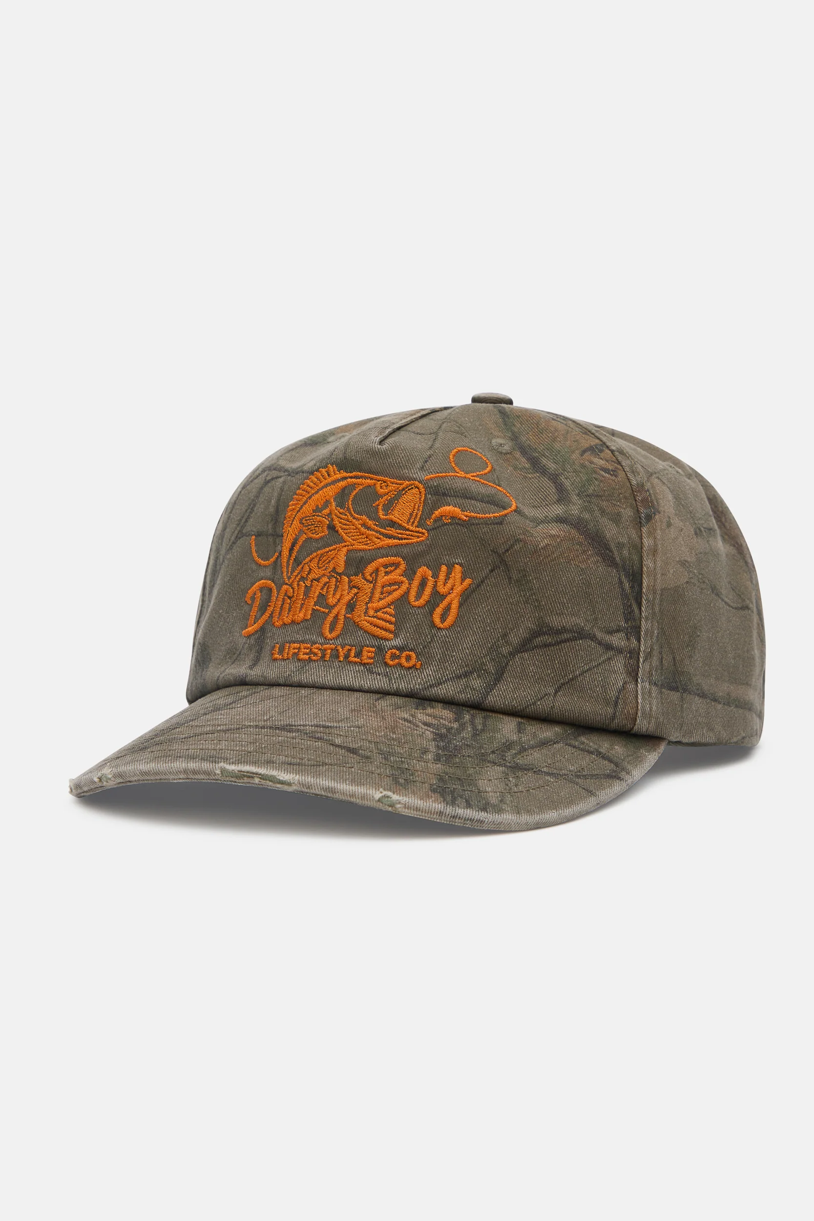 Fisherman Trucker Hat - Orange - Image 5
