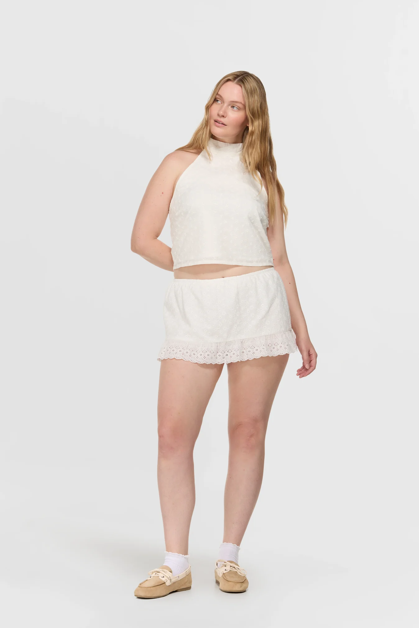 Frances Eyelet Skirt - Image 4