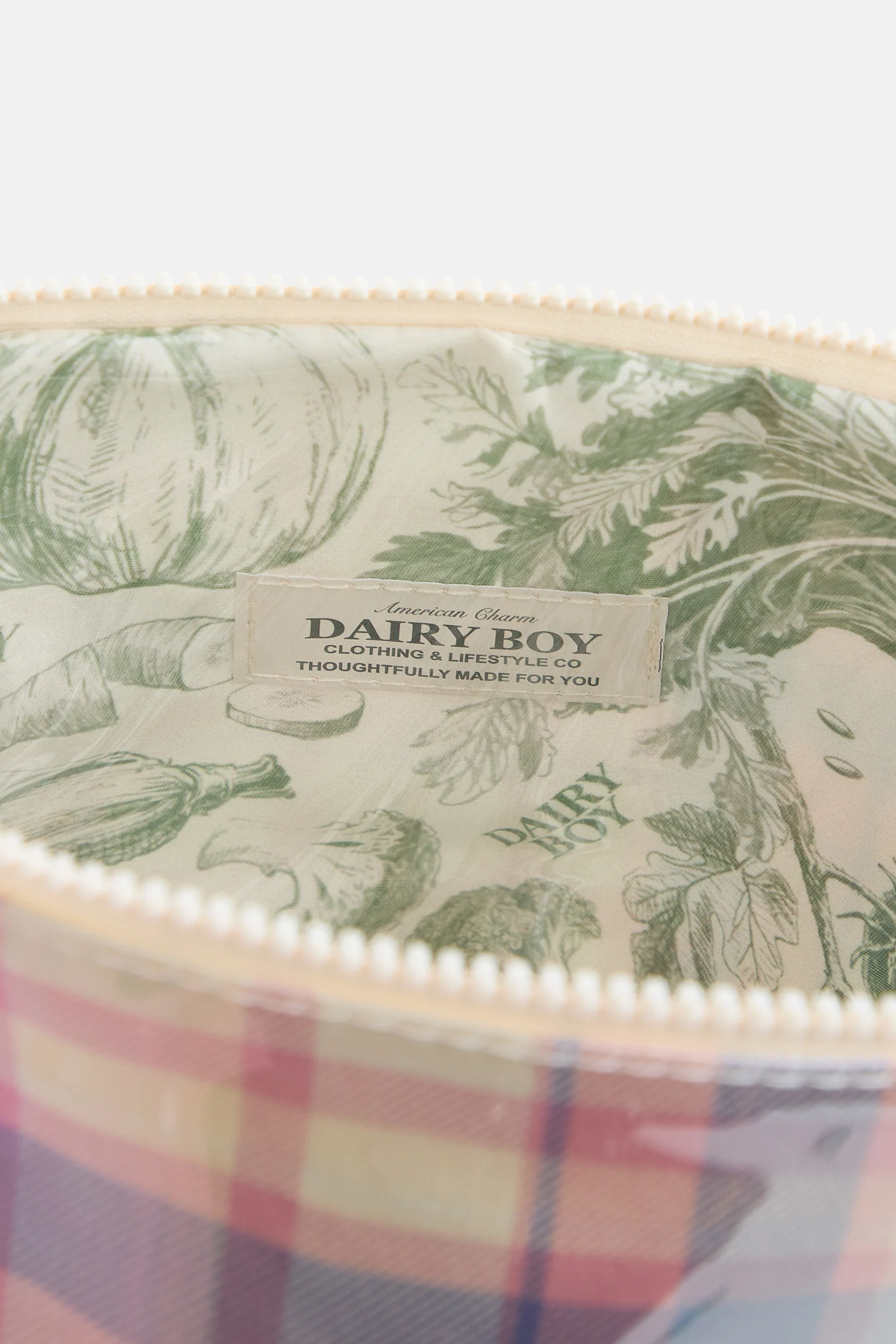 Garden Bed Makeup Bag - Country Check - Image 4
