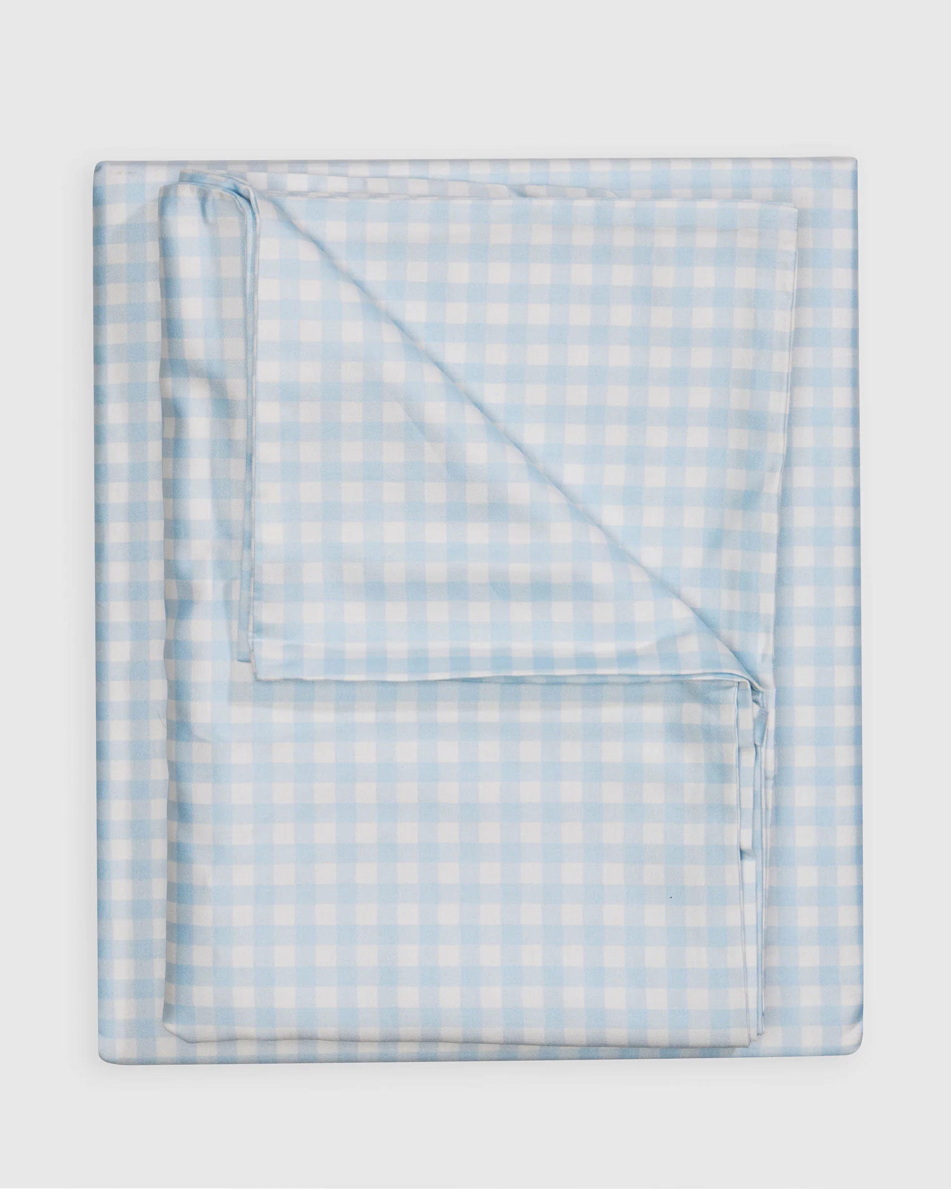 Gingham Duvet Set - Powder Blue - Image 3