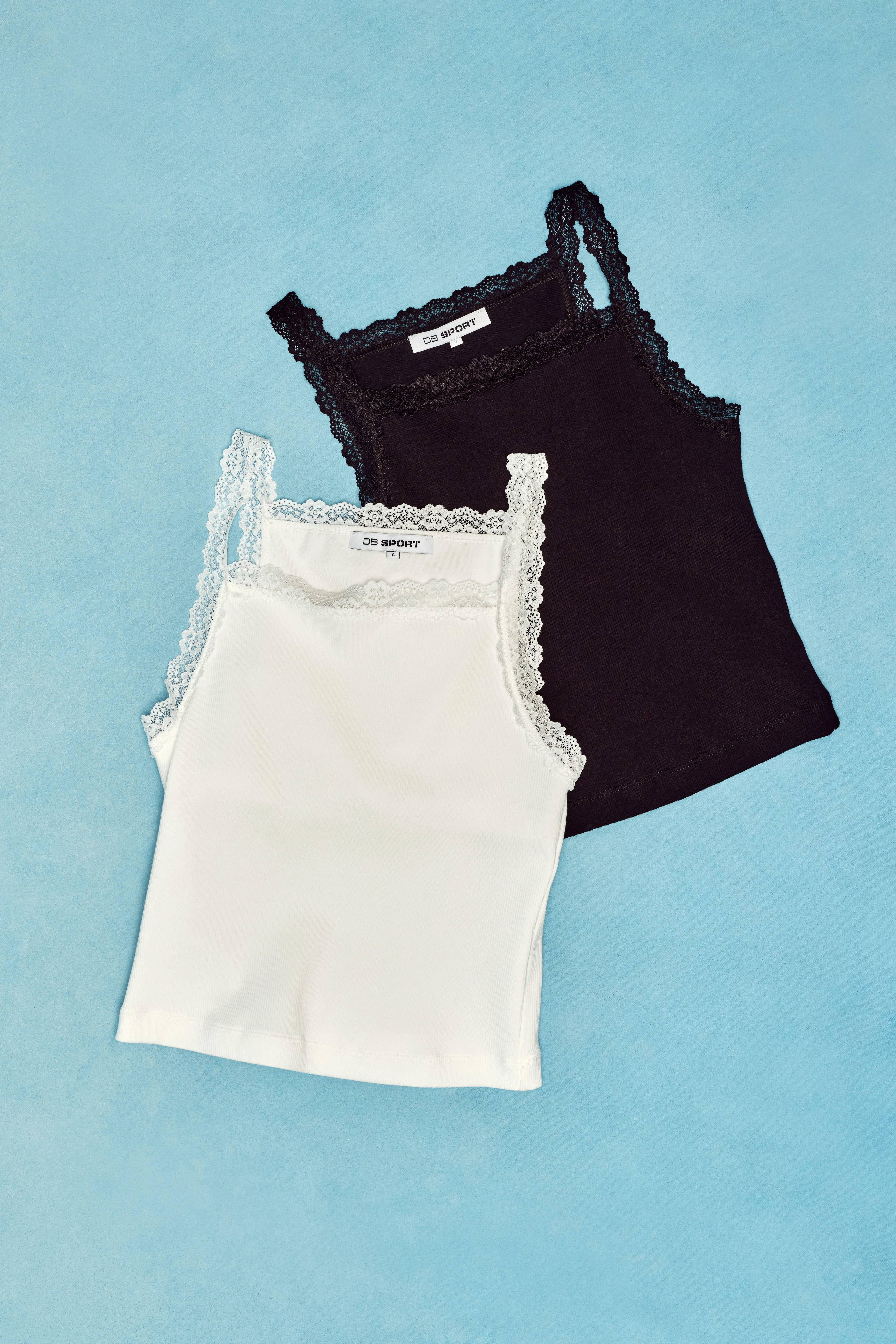 Mia Lace Tank - Soft White - Image 5