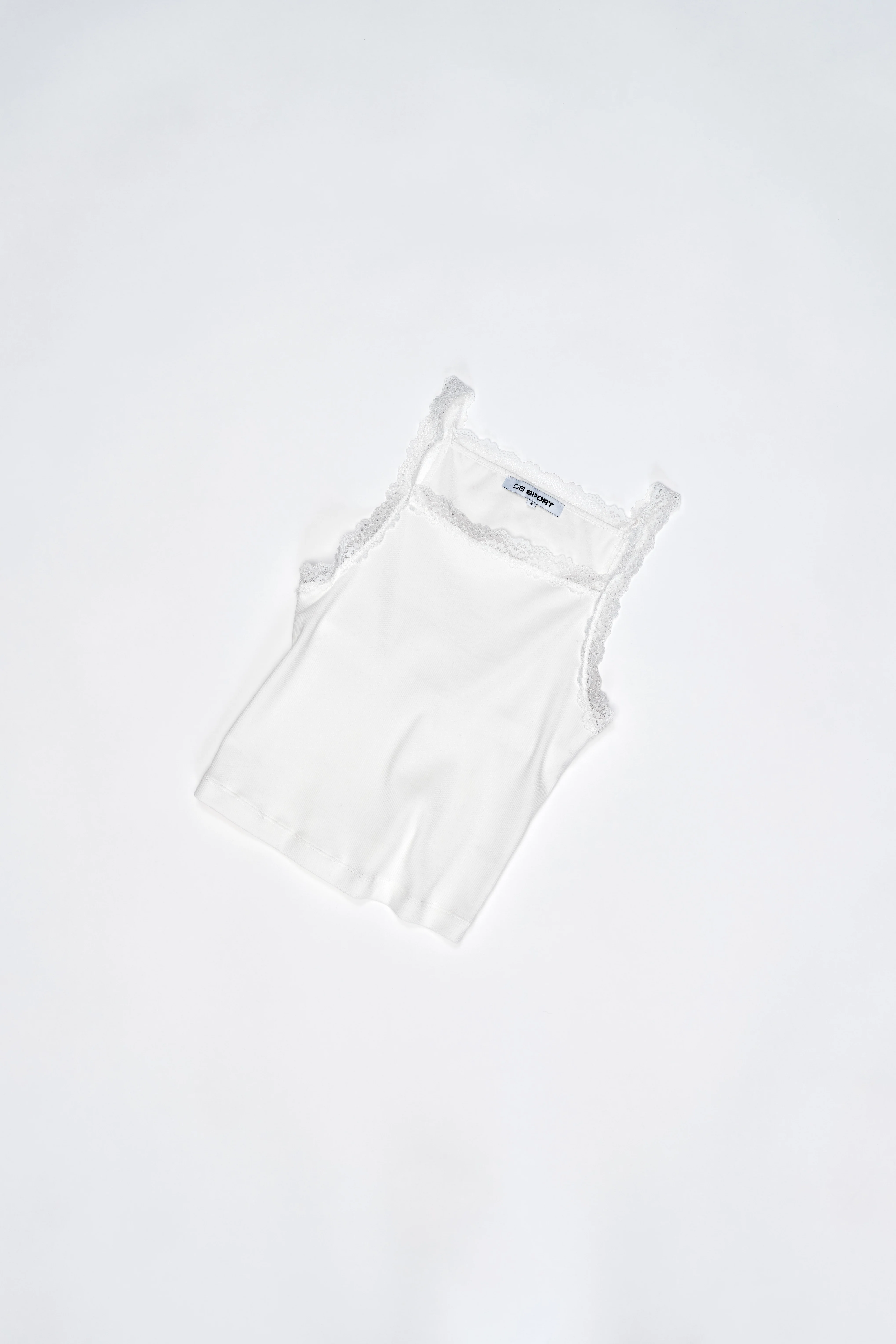 Mia Lace Tank - Soft White - Image 6
