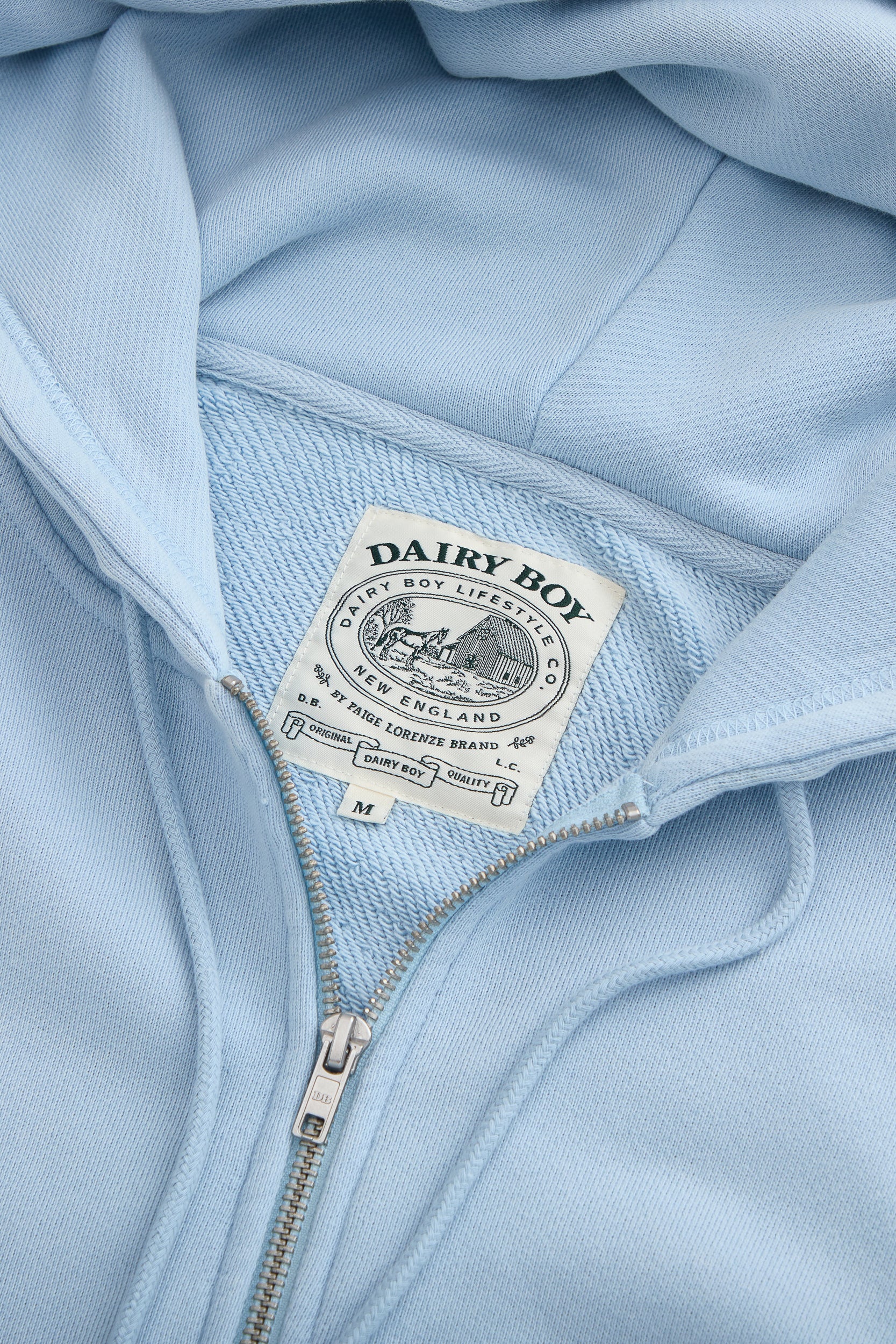 Milk Bottle Cropped Zip Up - Icy Blue - Image 8