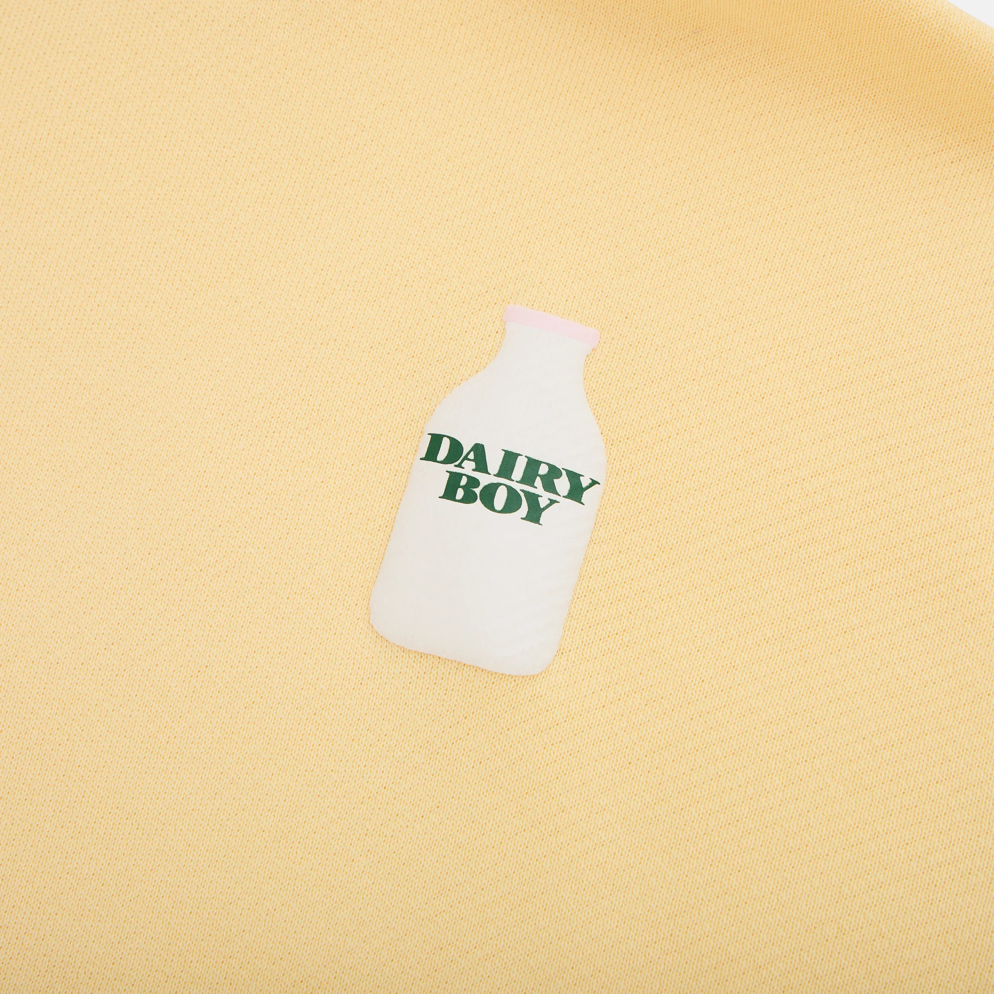 Milk Bottle Cropped Zip Up - Yellow - Image 5
