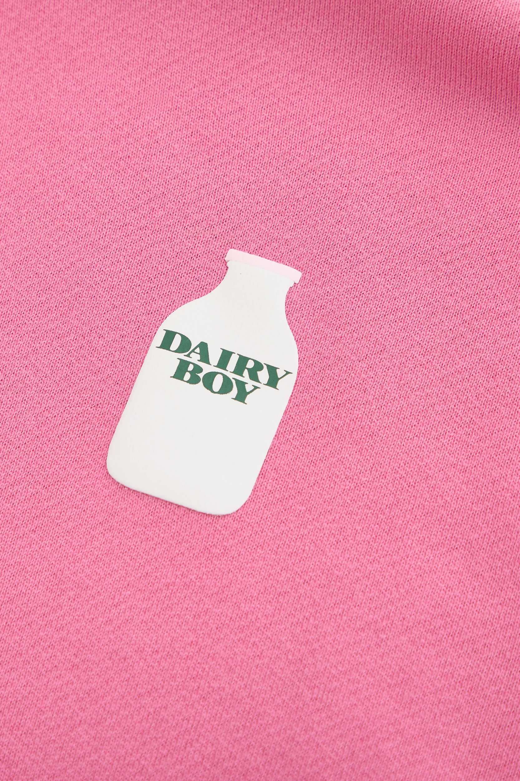 Milk Bottle Cropped Zip Up - Strawberry Milk - Image 7