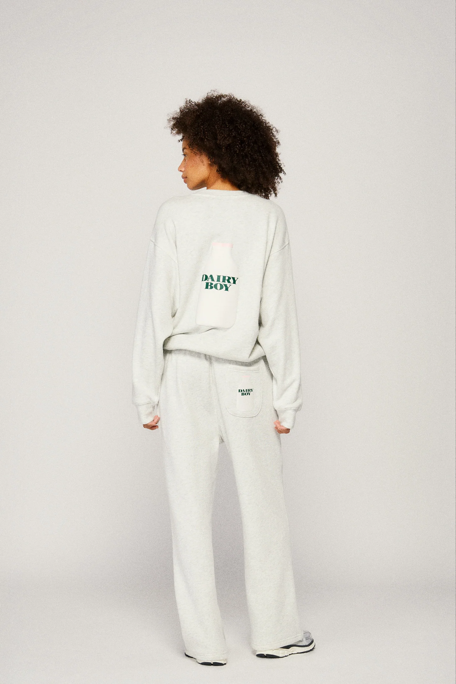 Milk Bottle Sweatpant - Heather Grey - Image 3