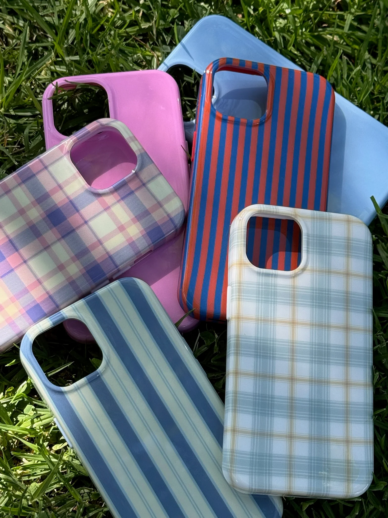 Garden Bed Phone Case - Sailor Plaid - Image 5