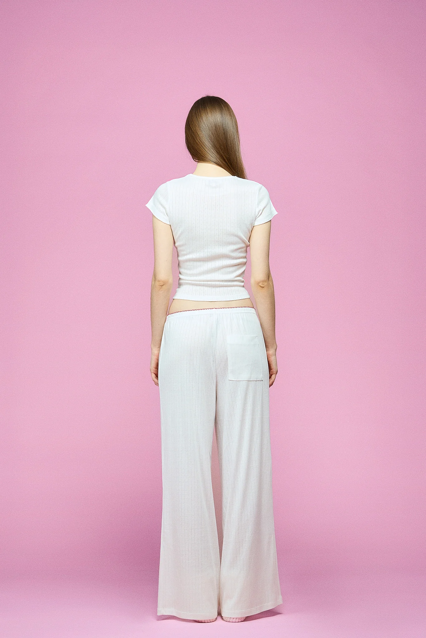 Pointelle Sleep Pant - Cupid - Image 4