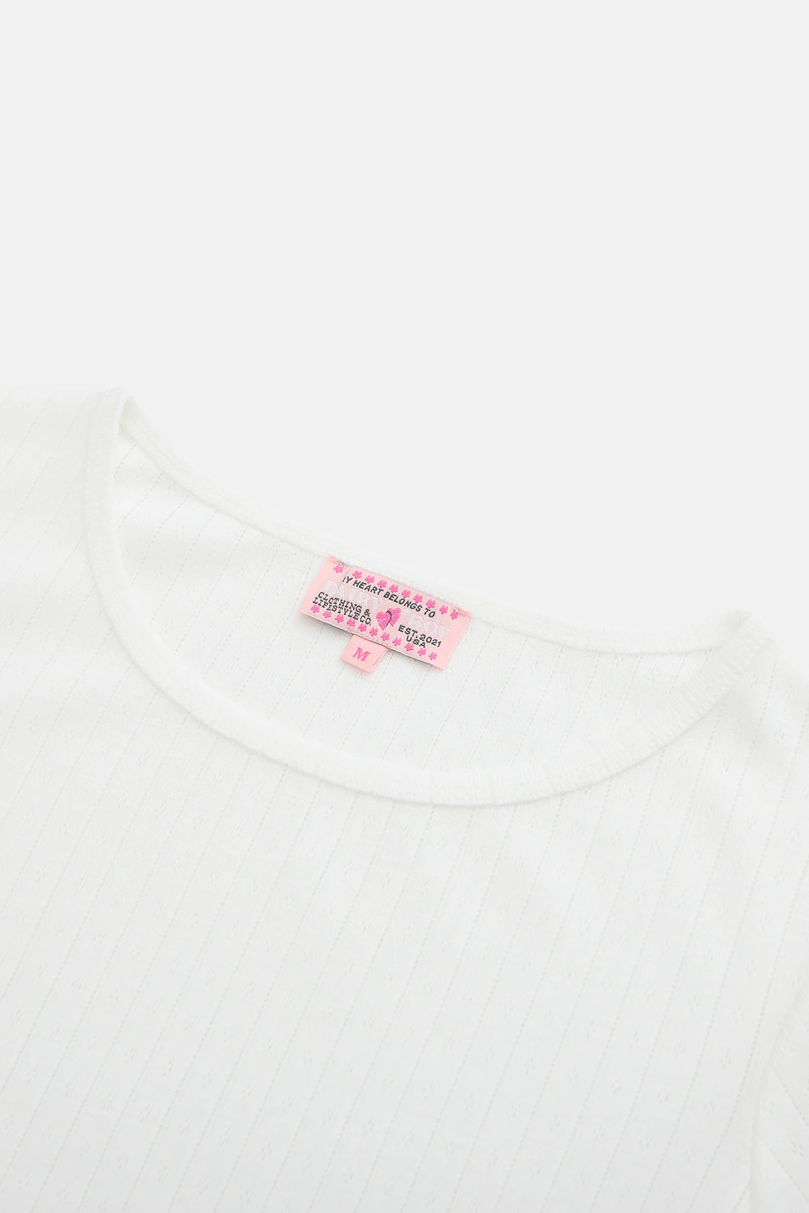 Pointelle Sleep Tee - Cupid - Image 4
