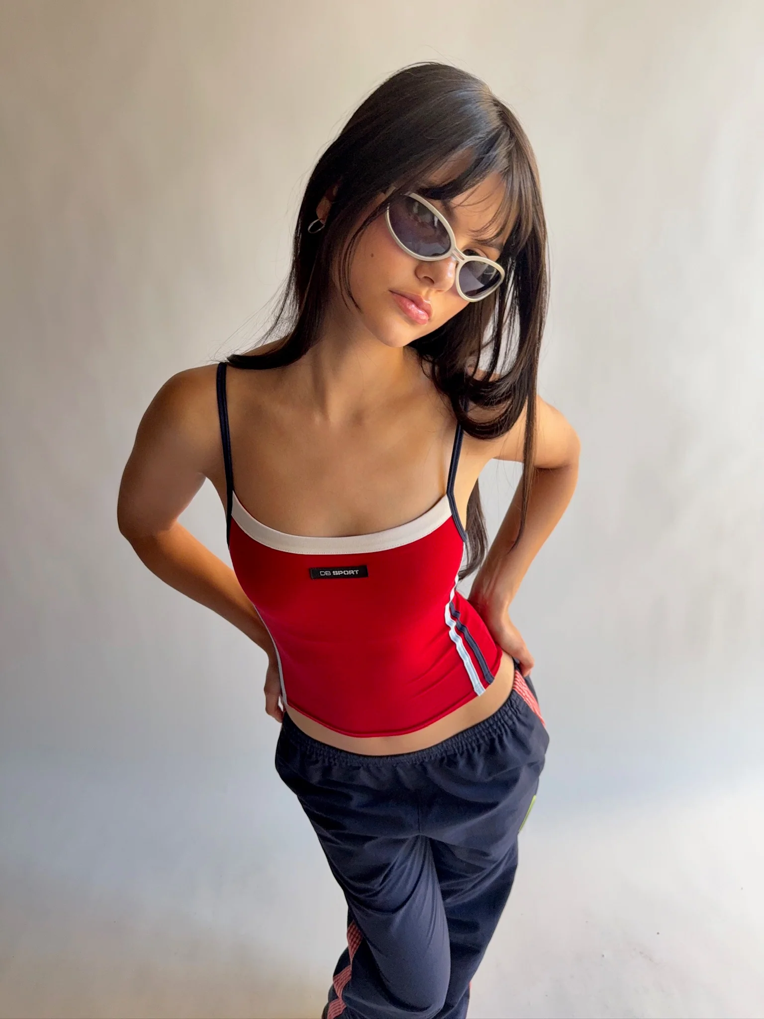 Square Neck Tank - Cherry Red - Image 8