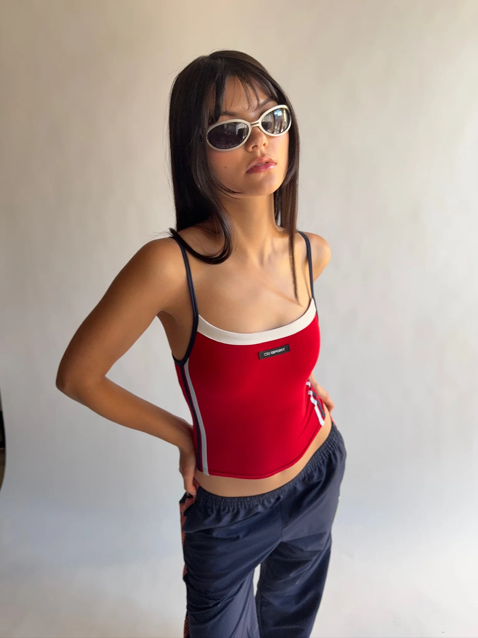 Square Neck Tank - Cherry Red - Image 9