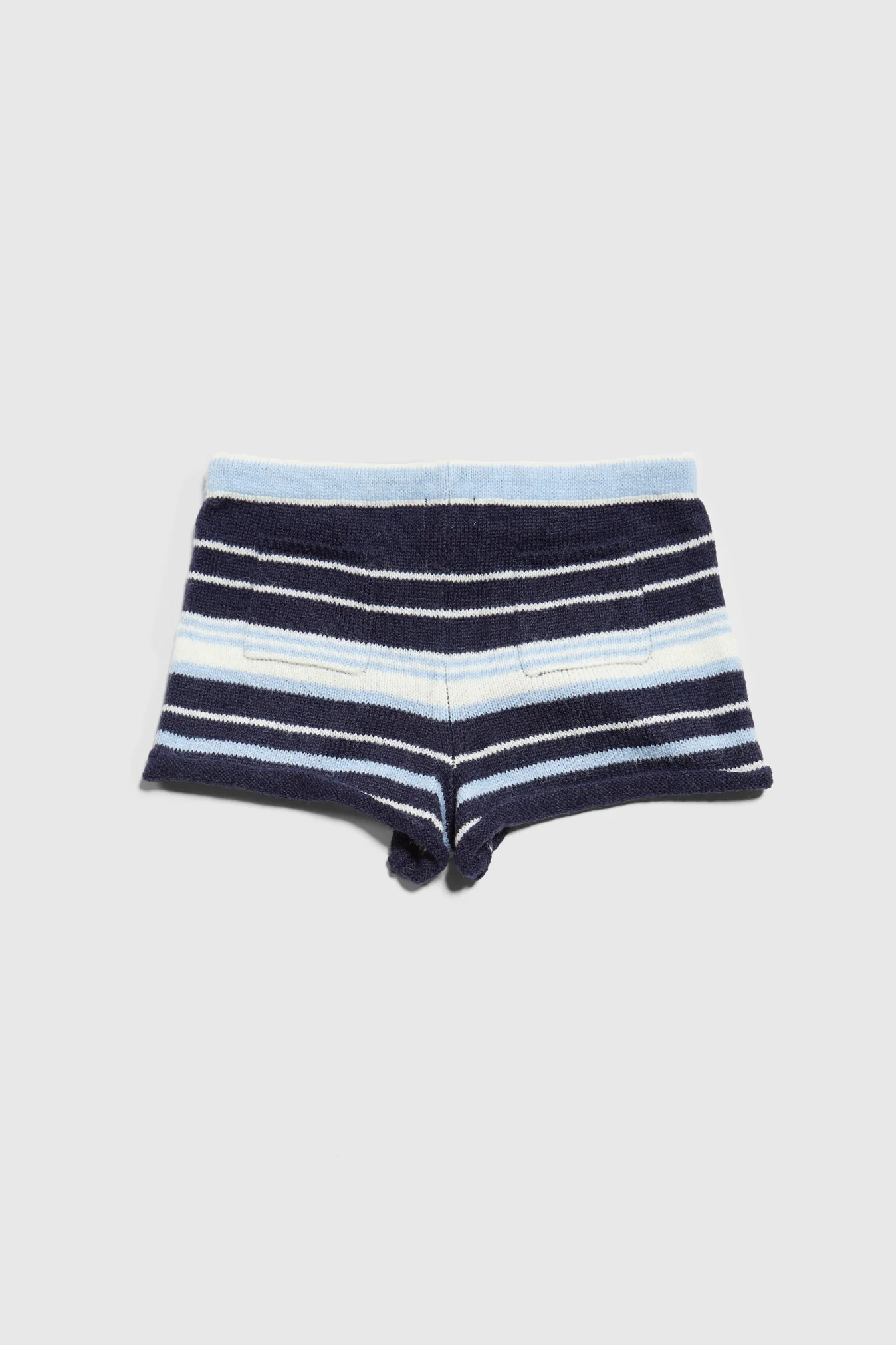 Surfside Striped Knit Shorts - Ocean Blue - Image 3
