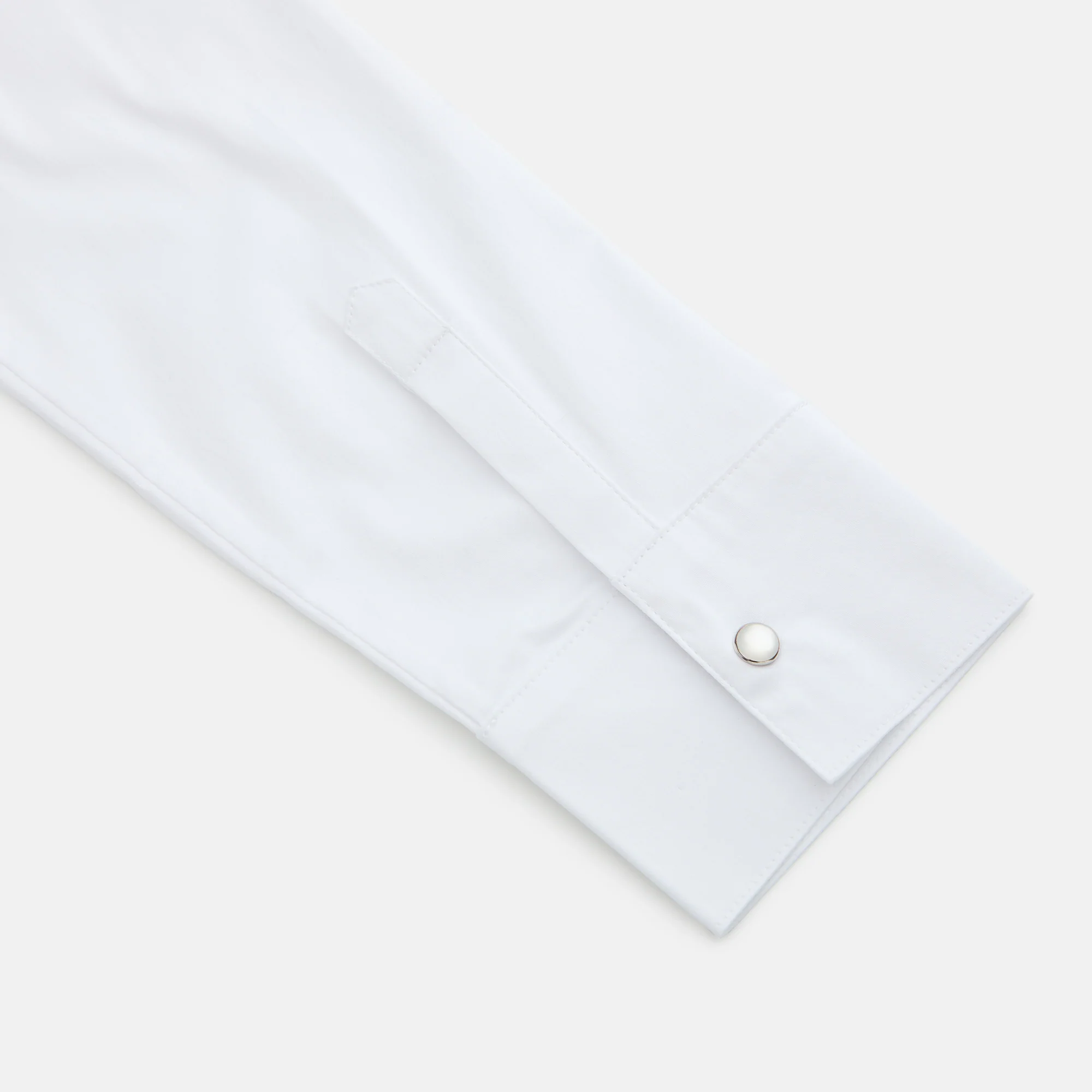 Tailored Pearl Snap Top - Goose - Image 6