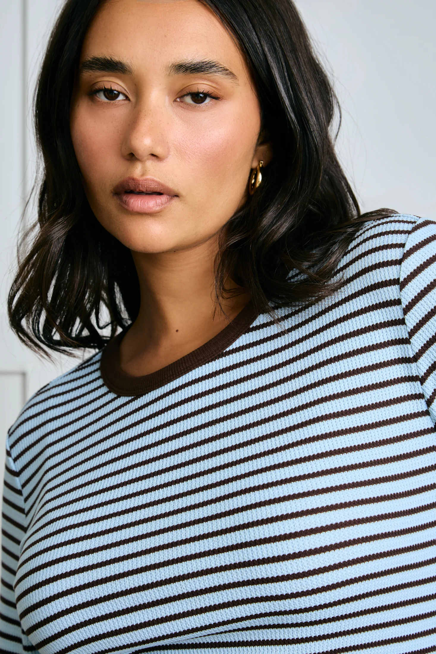 The Everyday Thermal - Blue and Brown Pinstripe - Image 6
