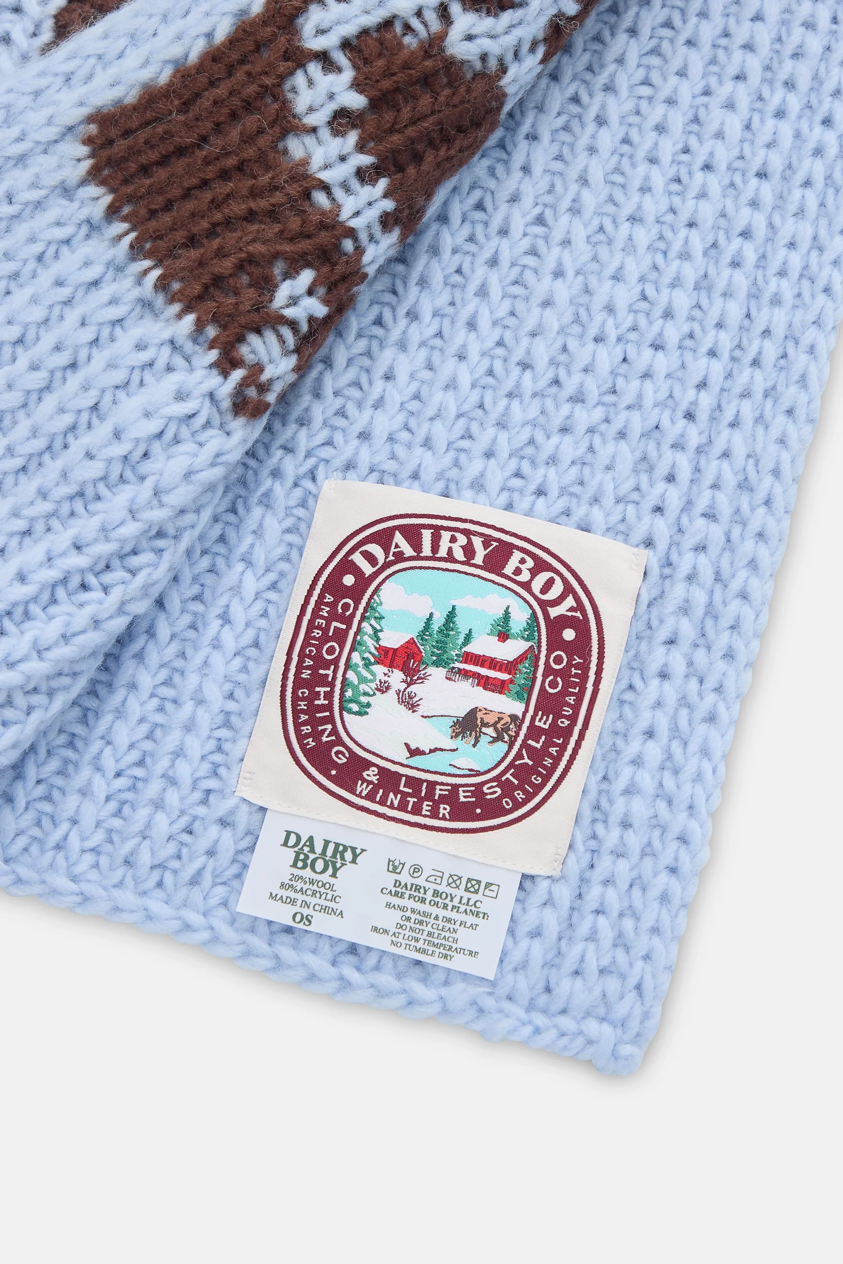Winter Scarf - Powder Blue - Image 6