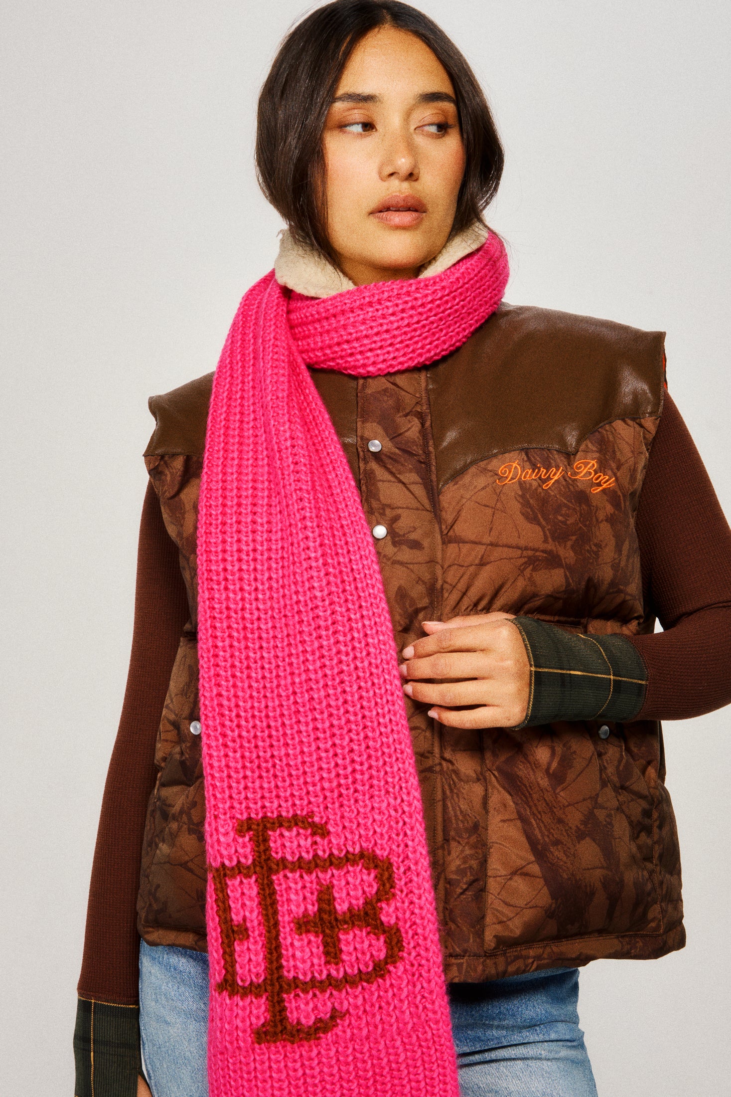 Winter Scarf - Hot Pink - Image 2