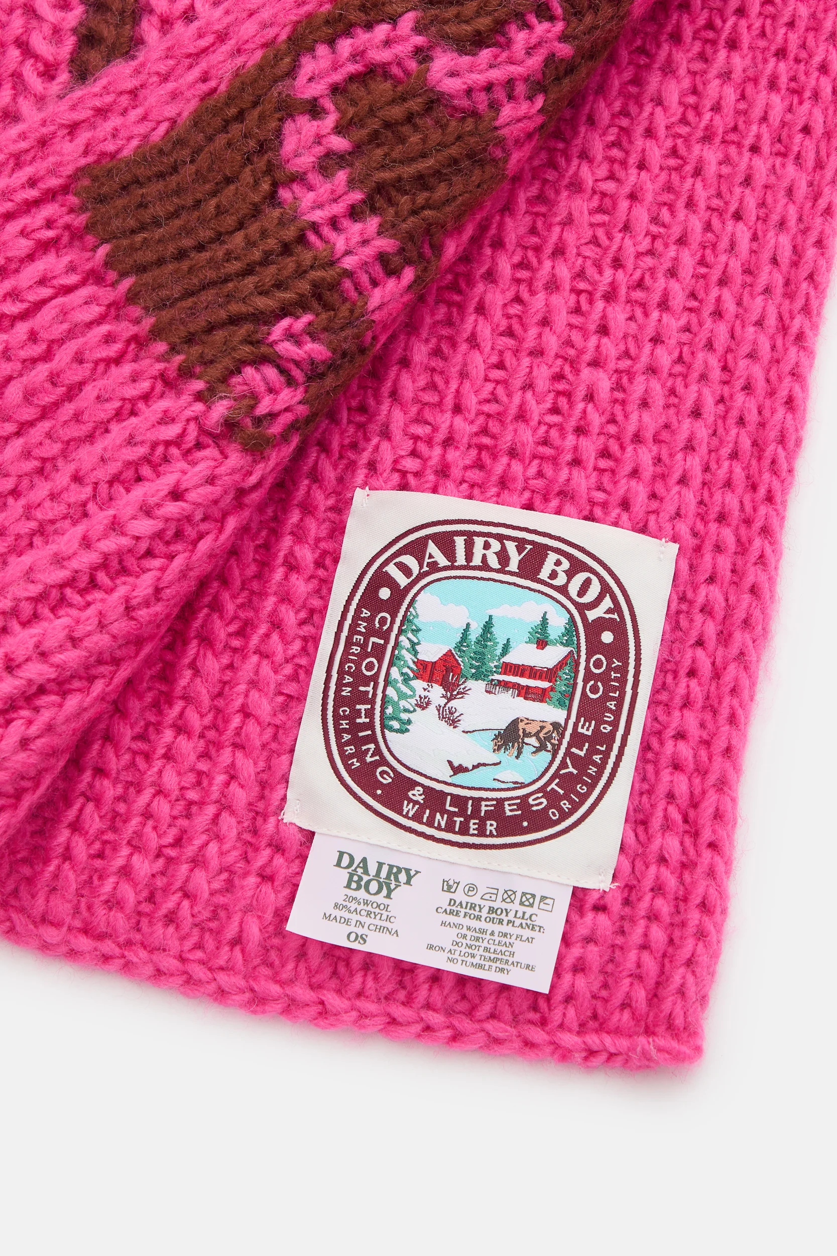Winter Scarf - Hot Pink - Image 6